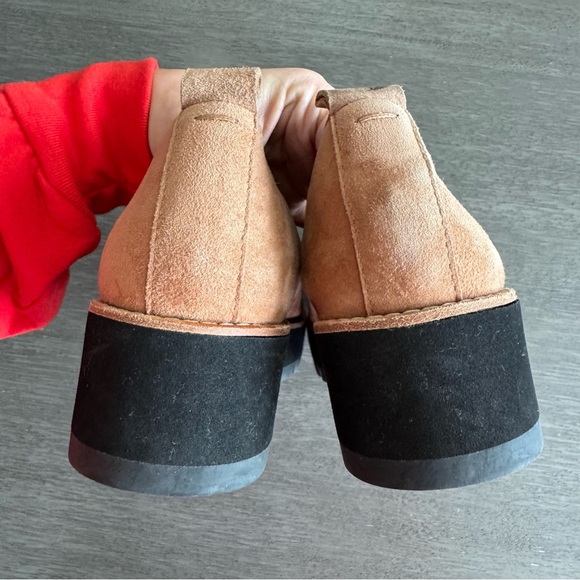 Eileen Fisher Ells Platform Loafers Lug Sole Suede Leather 8 - Picture 4 of 11